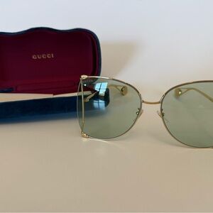 New!! Gucci Gold Frame Women's Sunglasses